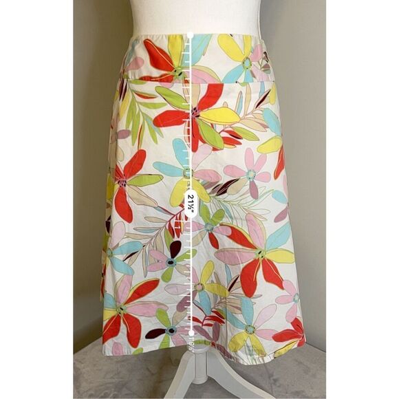 Women’s Floral Spring Cotton Midi Colorful Skirt 14 - Picture 6 of 10